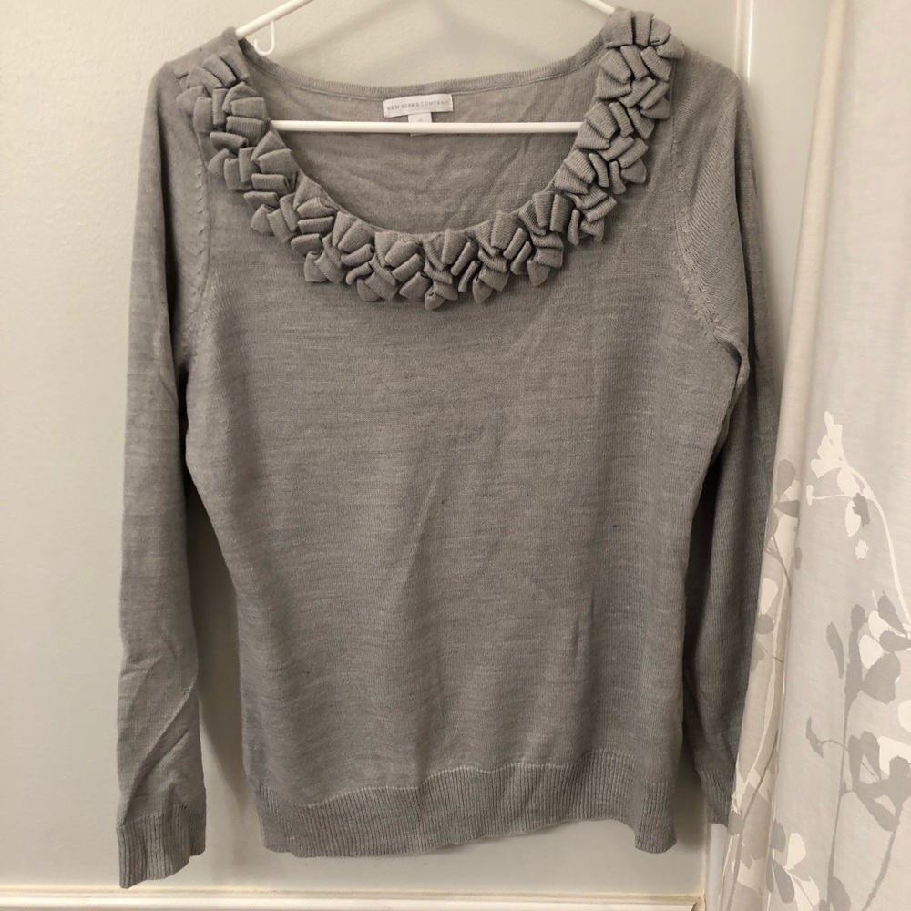 Grey New York and Co sweater